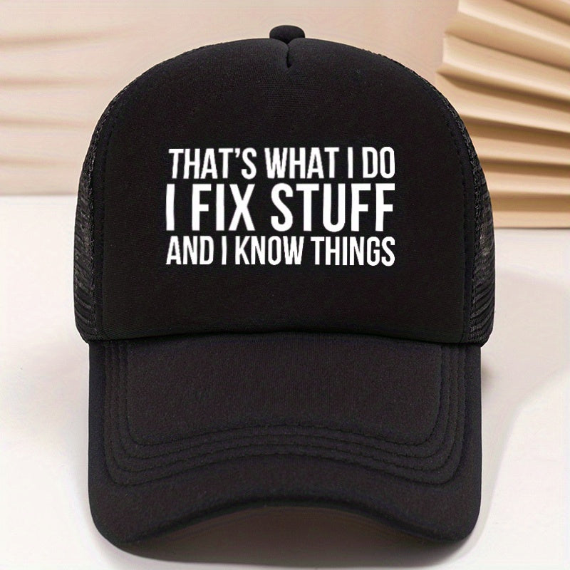 Hip Hop Mesh Trucker Hat Sunscreen Dad Cap