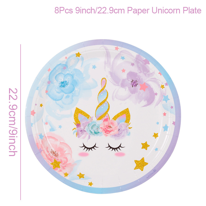 Magical Unicorn Plates for Parties & Gatherings