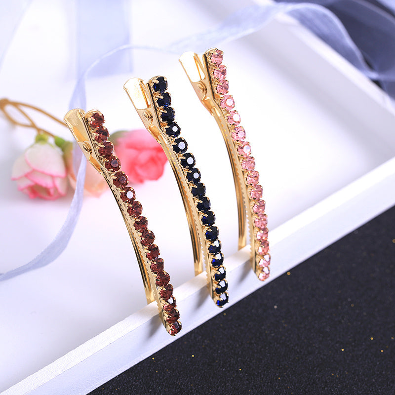 Rhinestone Duck Billed Clips Hairpin Hair Accessories
