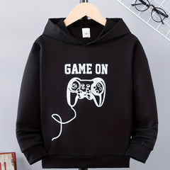 Boys Gamepad & GAME ON Print Hoodie