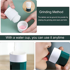 4-in-1 Pill Cutter & Grinder with Storage Compartment
