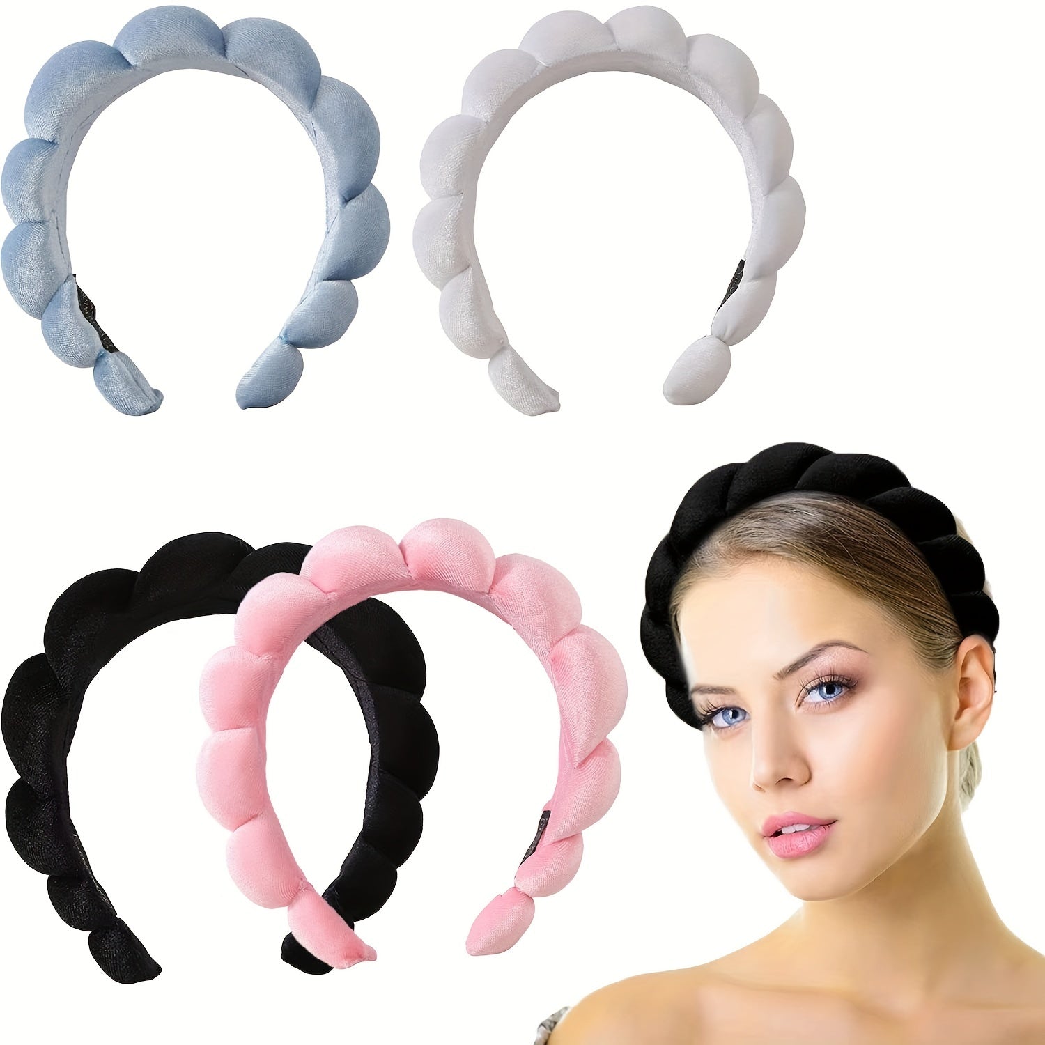 Soft Cloth Fabric Headband for Skincare Makeup Wear