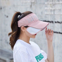 Adjustable Brim Visor Hat Knitted Sport Sun Hat Casual Golf Baseball Cap