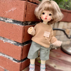 1 6 Baby Clothes Set Bjd T Shirt Jeans Shorts Sweatshirt 11 8'' Dolls