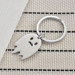 Cartoon Ghost Keychain Charm Purse Bag Backpack Car Key Pendant Halloween