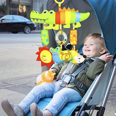 Colorful Stroller Toy Car Hanging Animal Toys