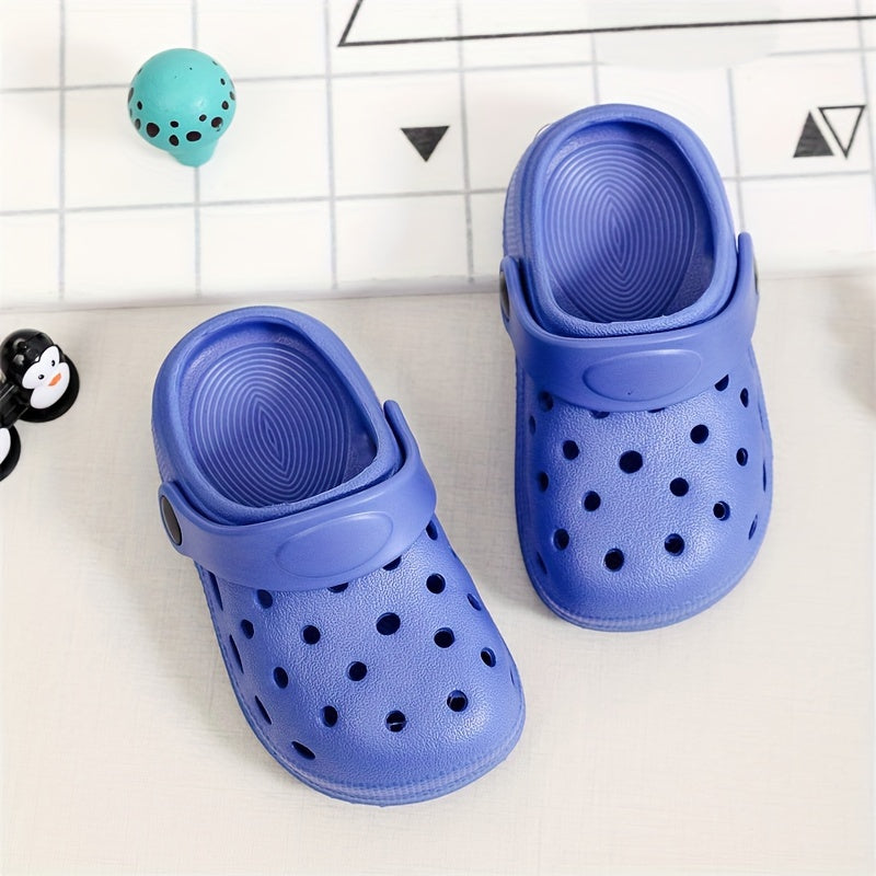 Boy's Solid Clogs Garden Shoes Lightweight Sandals All Seasons