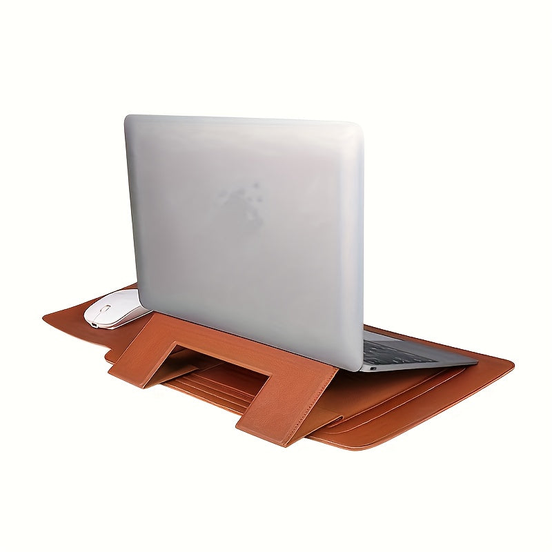 Multifunctional Computer Bag Inner Bag With Bracket Faux Leather Case