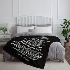 1PC Warm Flannel Throw Blanket Portable Home Gift From Mom