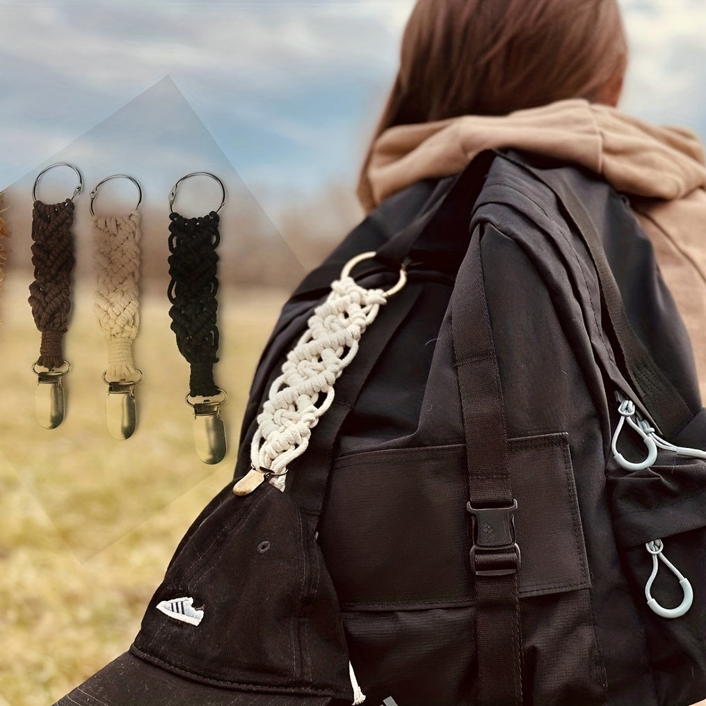 Braided Cotton Hat Clip for Travel & Storage