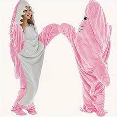Funny Shark Blanket Warm Sleeping Bag with Hoodie