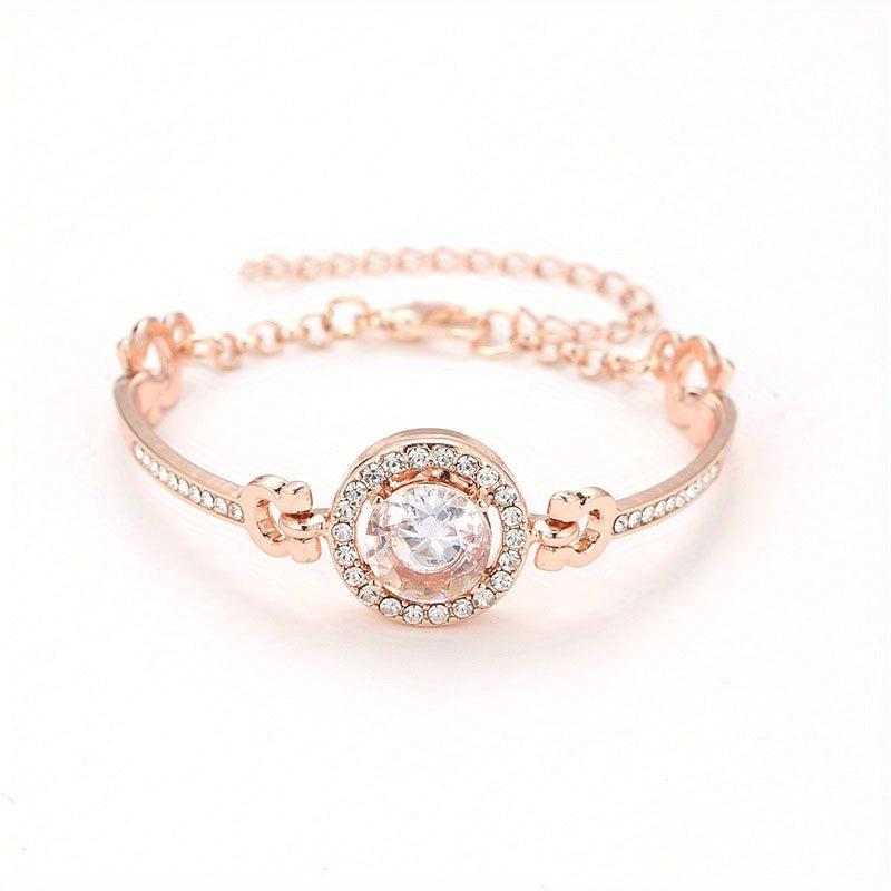 Rhinestone Bangle Bracelet Women's Jewelry