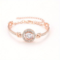 Rhinestone Bangle Bracelet Women's Jewelry