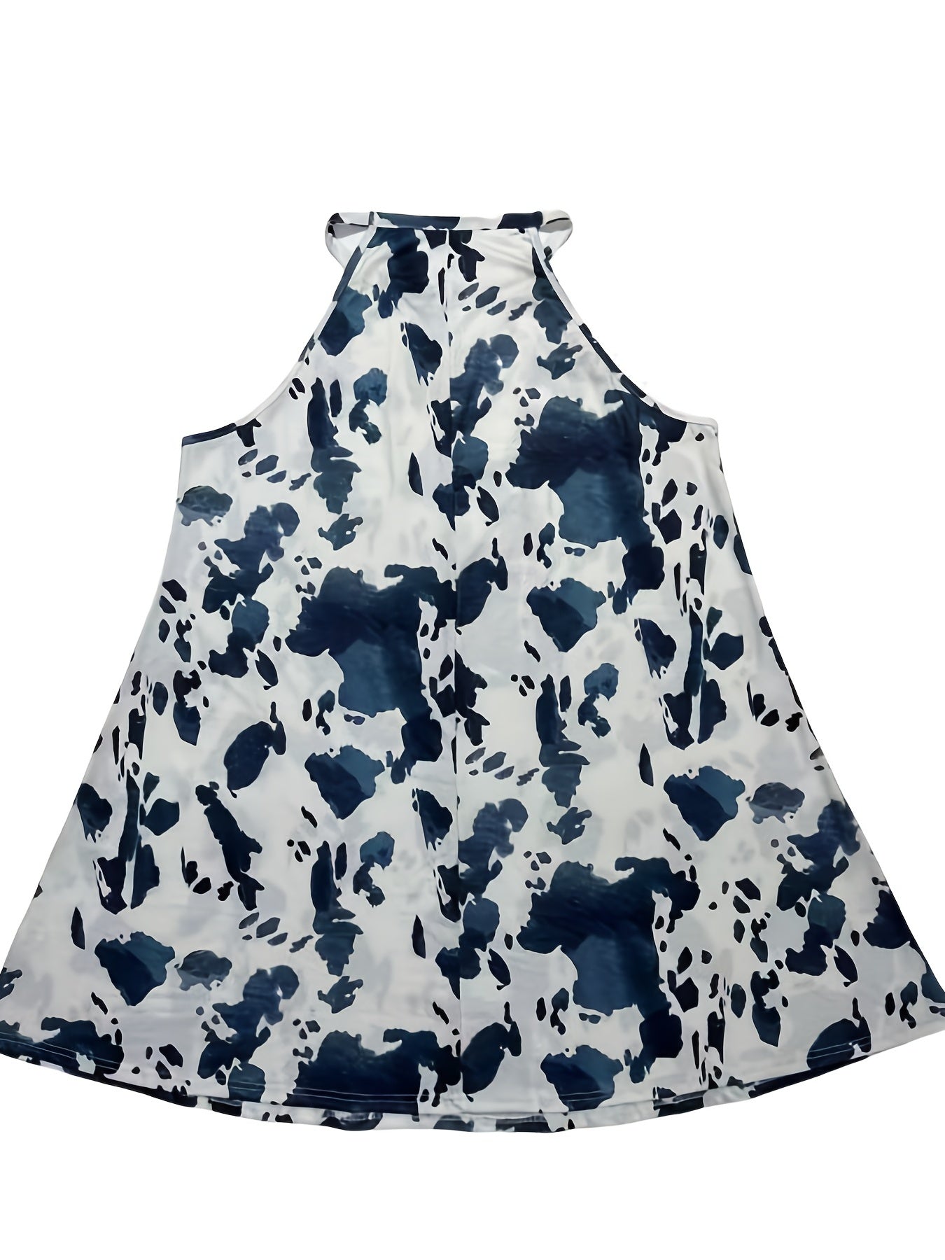  Tie Dye Halter Neck Summer Dress