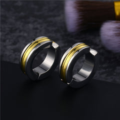 1PC Punk Titanium Steel Ear Clip Earrings