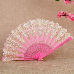 Chinese Style Pattern Folding Fan Handheld Fan Dance Cloth Fan