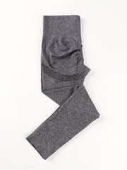  Ribbed High Rise Stretch Leggings