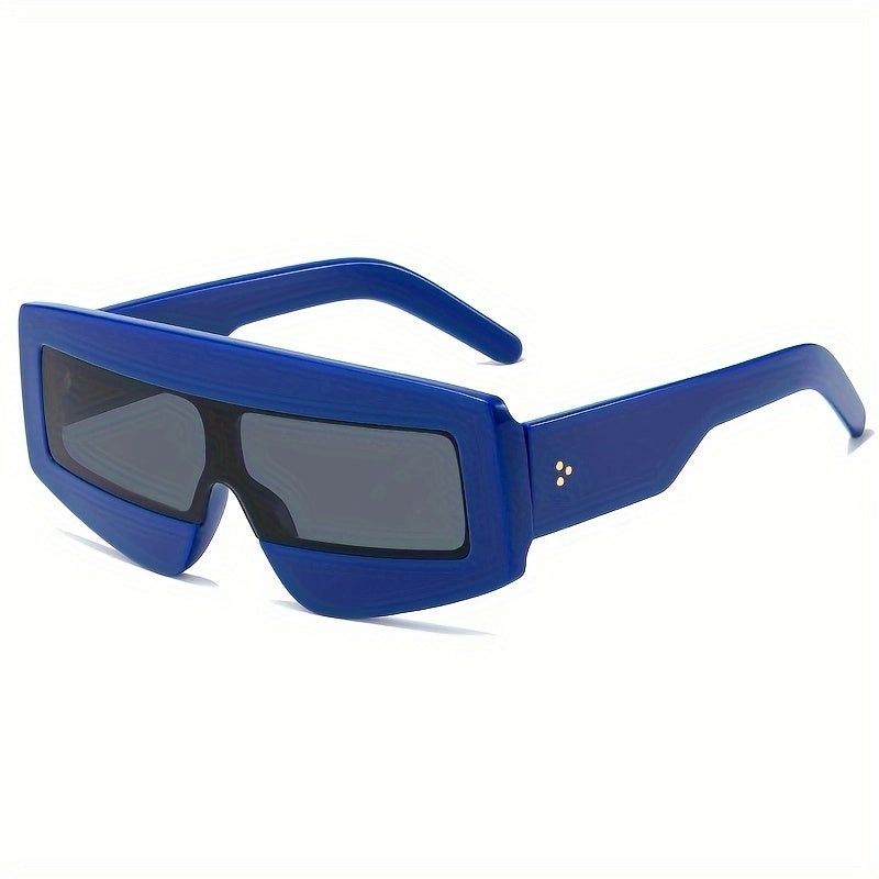 Y2K Shield Sunglasses UV400 Beach Club Futuristic Glasses