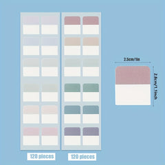 Colorful Morandi Student Classification Index Stickers