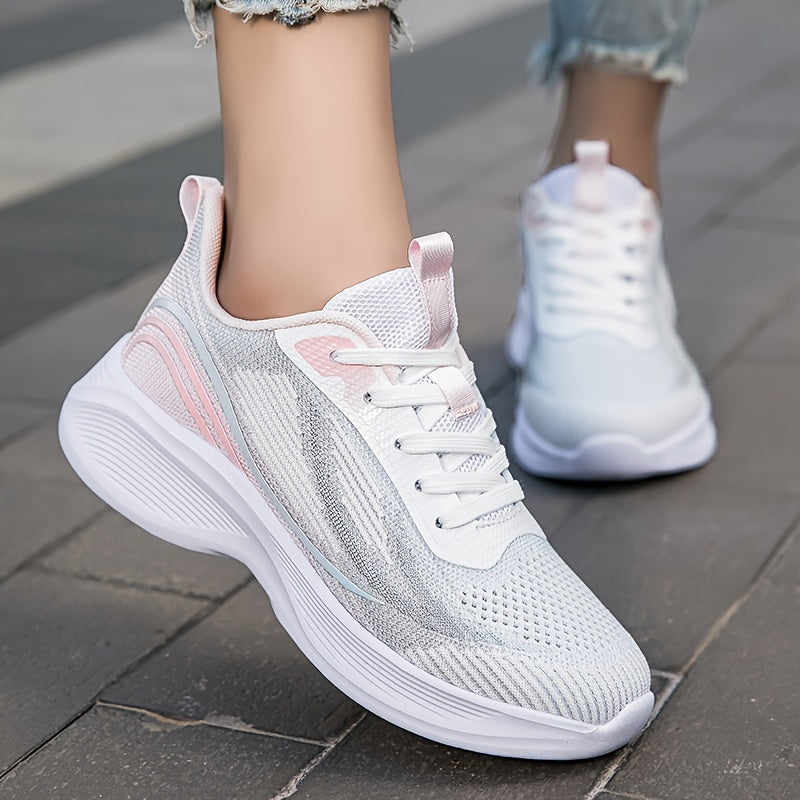 Women's Gradient Mesh Breathable Flying Woven Shoes Lightweight Comfortable