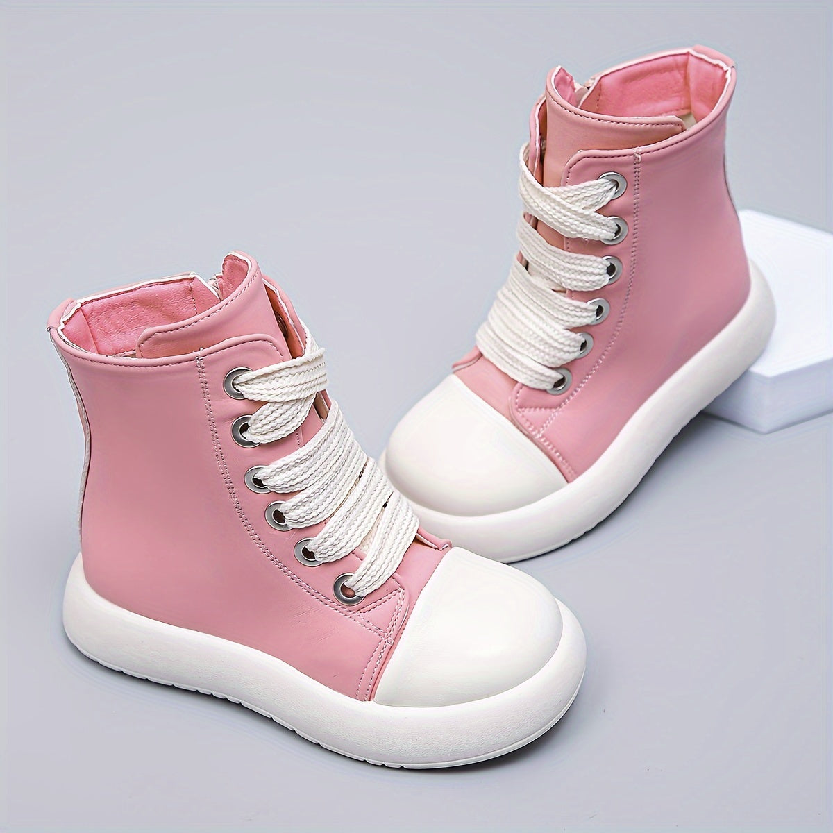 Kids High Top Skate Shoes Non Slip Waterproof Sneakers
