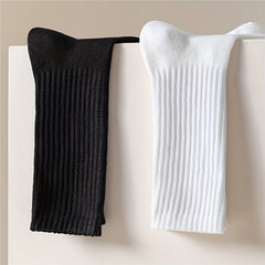 10 Pairs Comfy Breathable Women's Solid Socks All match Stockings & Hosiery