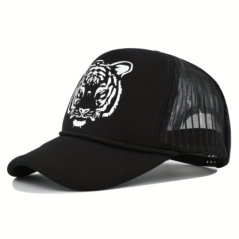 Men's Tiger Graphic Mesh Baseball Cap