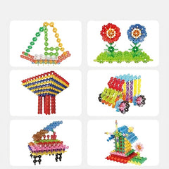 Building Blocks Snowflake Toys for 3 Year Old Boys & Girls