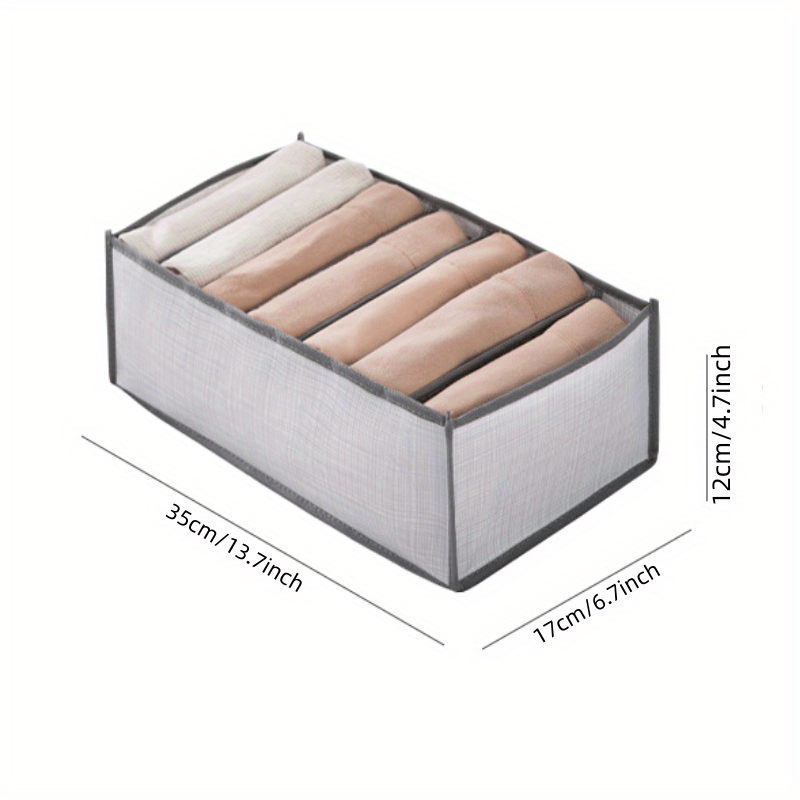 Foldable Storage Organizer Clothes Bag with Grids Large Capacity Box