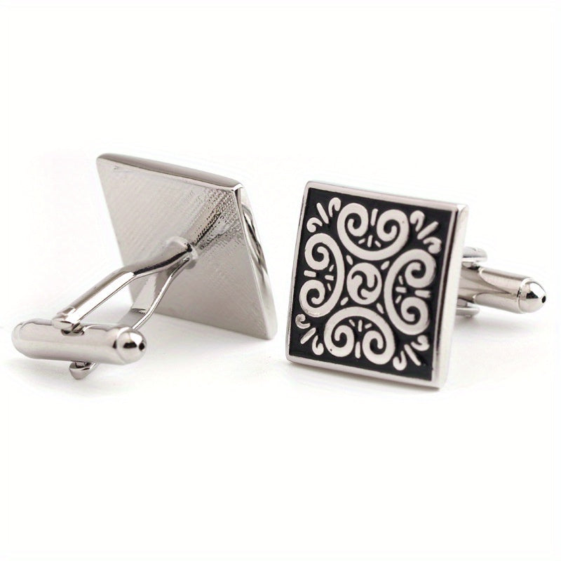 Metal Enamel Button Cufflinks Shirt Cufflinks Versatile Accessories