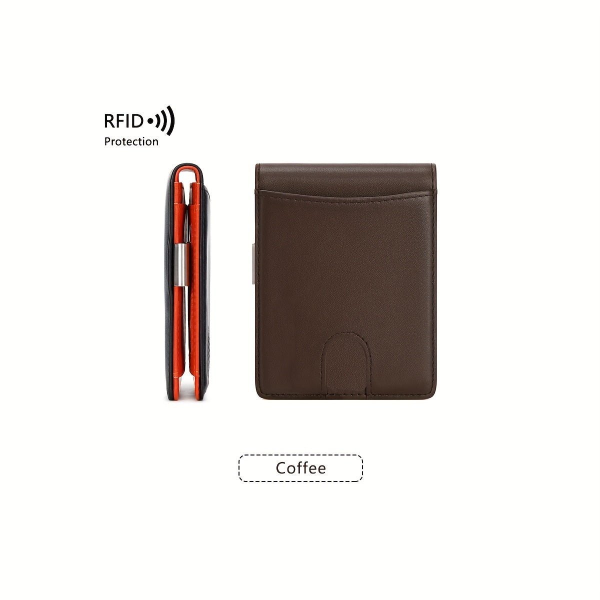 RFID Blocking Slim Bifold Leather Men's Wallet Gift