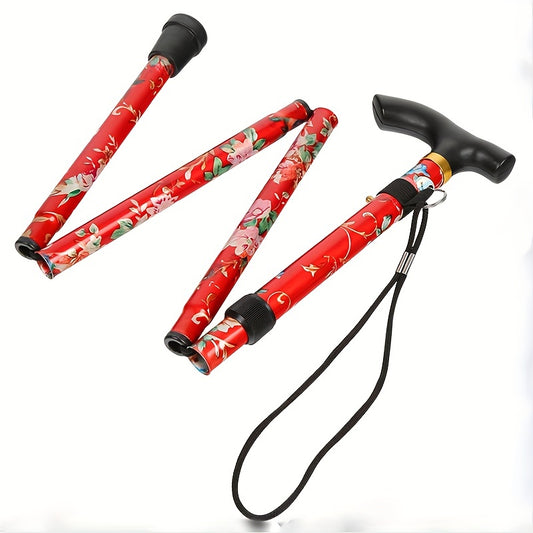 Adjustable Trekking Pole Foldable Walking Stick Cane