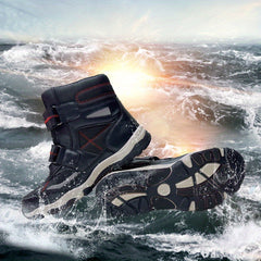 Boy's High Top Hiking Shoes Non Slip Waterproof Durable Shoes