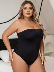  Seamless Tummy Control Strapless Jumpsuit Body Shaper