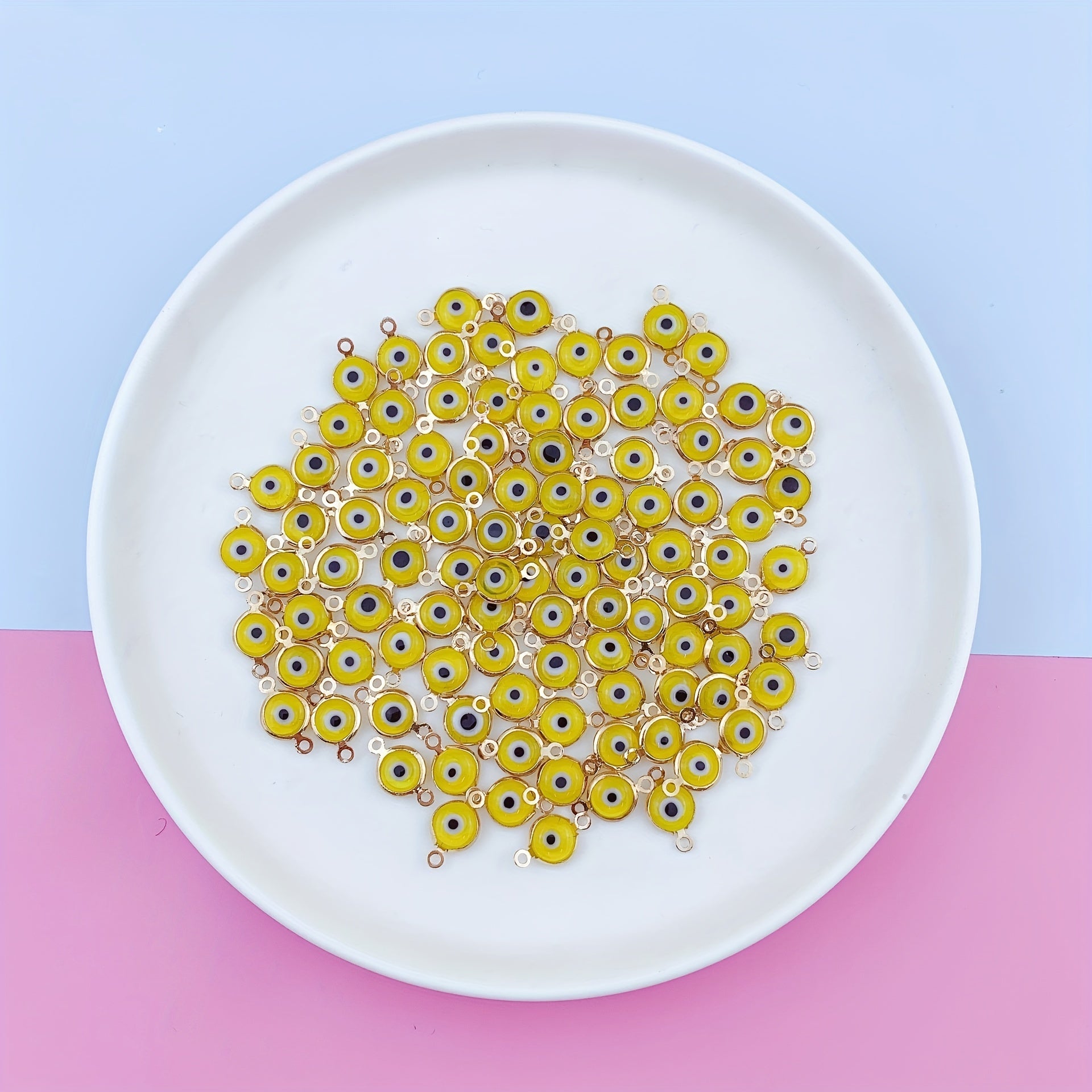 50pcs Eye Double Hanging Jewelry Connector