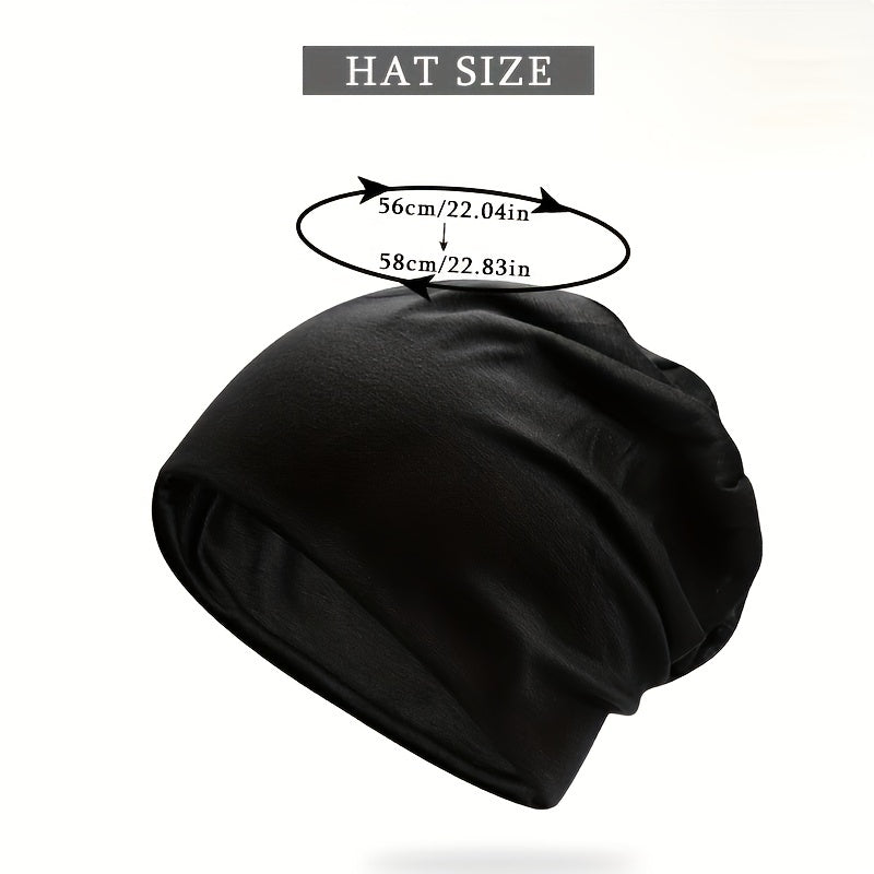 Soft Elastic Skull Cap Thin Breathable Slouchy Baggy Hats Unisex