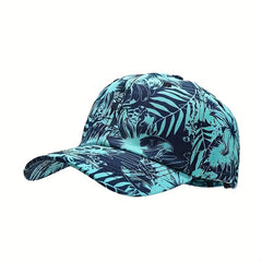 Tropical Leaves Curved Eaves Baseball Cap for Men and Women