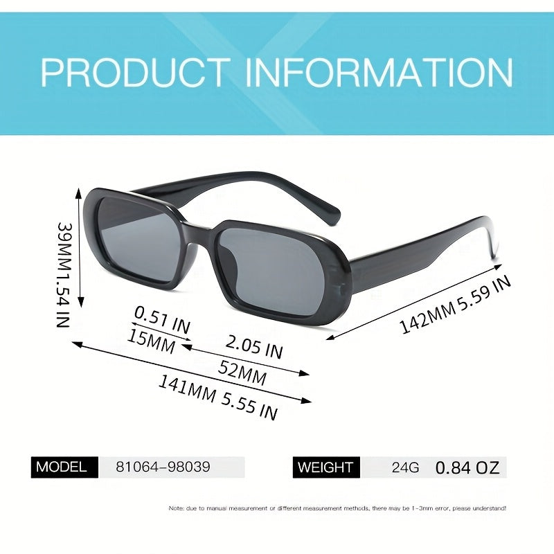 Retro Small Sunglasses Hip Hop Solid UV Protection