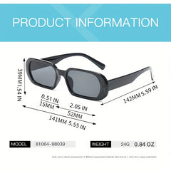 Retro Small Sunglasses Hip Hop Solid UV Protection