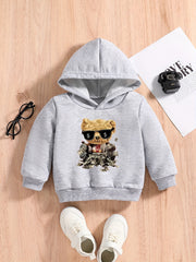 Cash Bear Baby Boys Hooded Sweatshirt Spring Fall