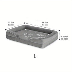 Medium Dog Orthopedic Bed Removable Washable Cover Waterproof Lining