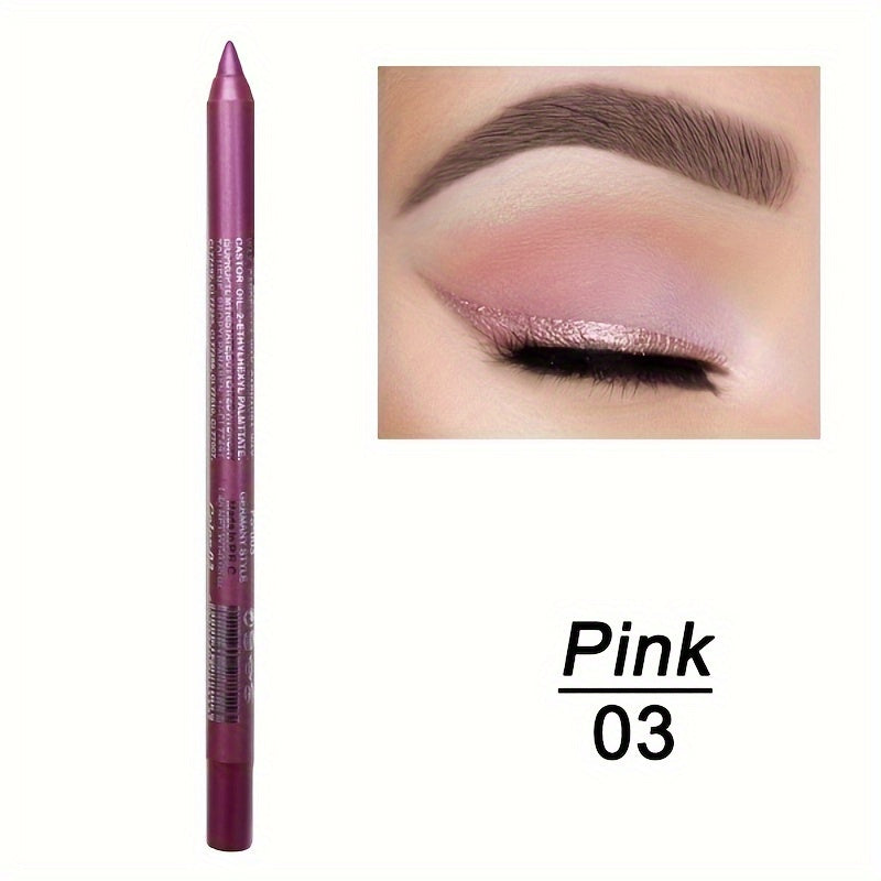 14 Colors Eyeliner Pen Matte Metallic Lustrous Smokey Waterproof Cosmetics
