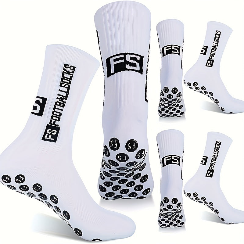 Silicone Dots Non slip Football Socks Sport Crew Socks