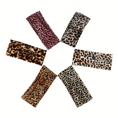 Leopard Print Wide Brim Headband Plus Velvet Hair Band