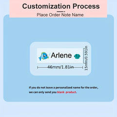 Transparent Waterproof Custom Name Sticker Personal Label Stationery Scrapbook