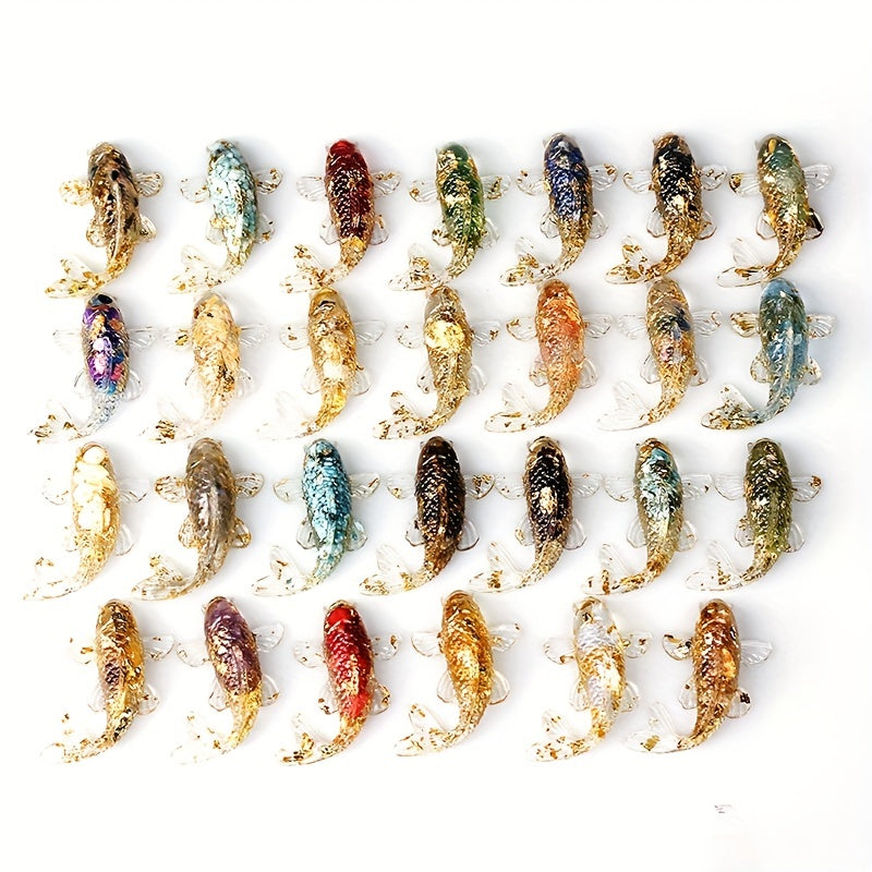 Crystal Stone Gravel Goldfish Shape Small Jewelry Gift