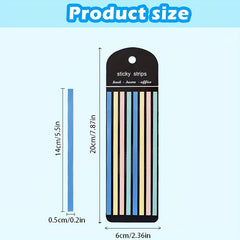 160pcs Transparent Sticky Neon Highlighter Tabs for Annotating Books