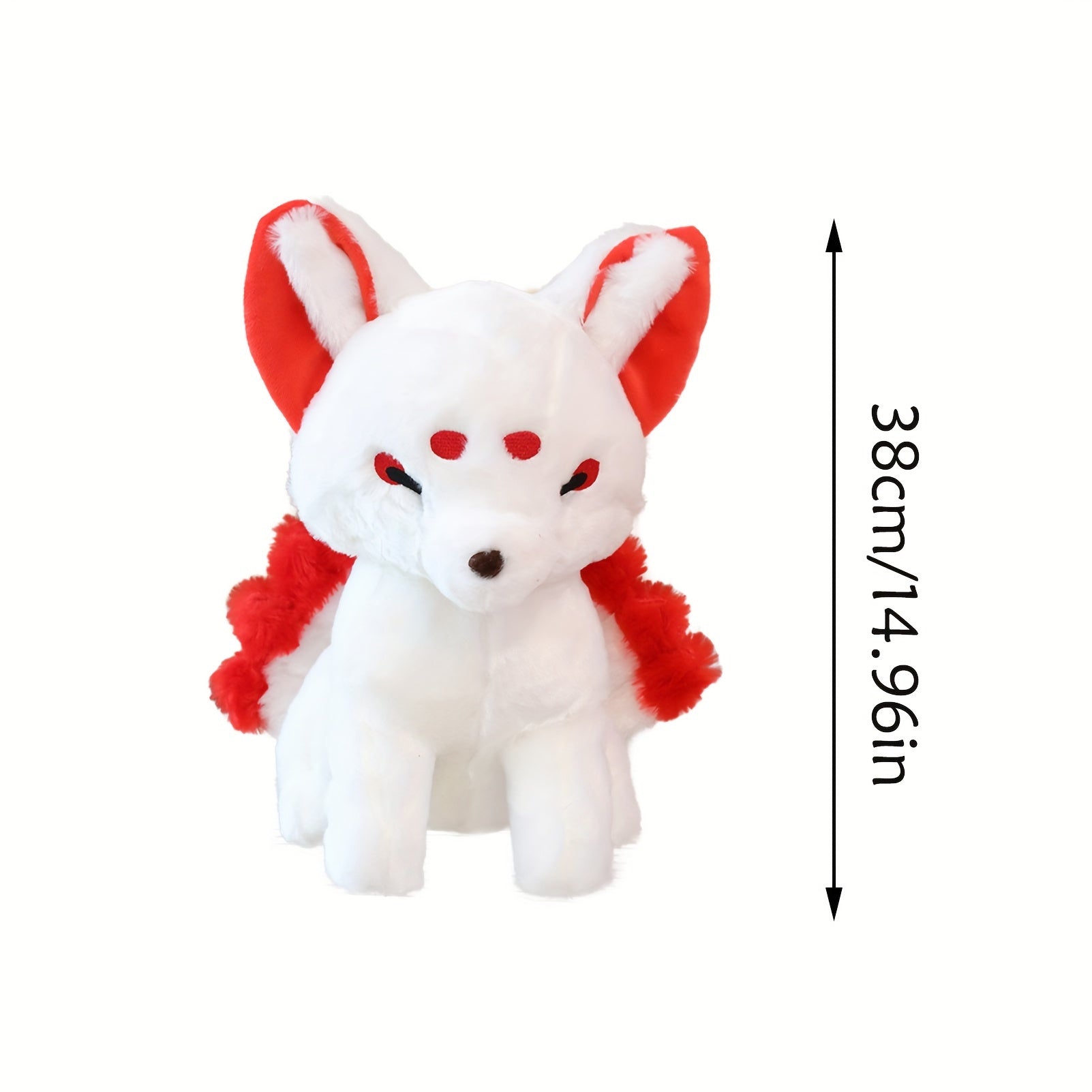Realistic Sitting Fox Stuffed Animal Toy Doll Decoration Gift