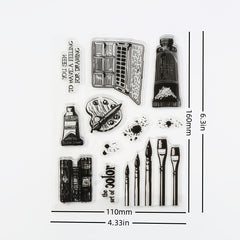 Cartoon Stamp Art Tools for Cards Journals Scrapbooks