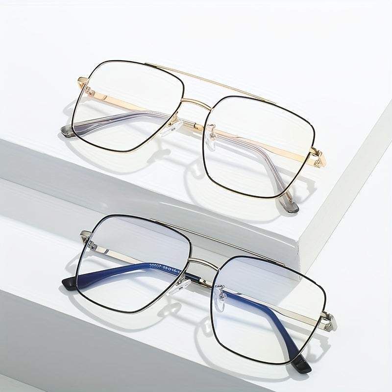 Clear Lens Glasses for Students Metal Nearsighted Spectacles